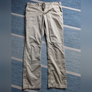 RVCA Stretch Chino Pants, 32, Khaki